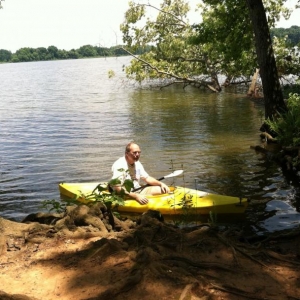 Kayaking with puppy