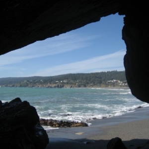Gualala: Inside the cave.