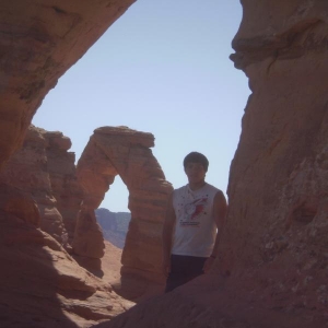 Tc at Delicate Arch, Arches NP, Utah