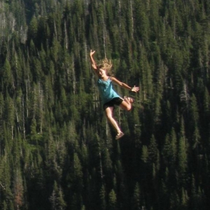 My grand niece learning to fly