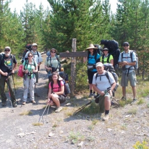 The gang minus Matt and Liz. Howard Eaton trail head.