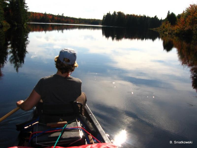 Bog River and Lows Lake, entering the lake